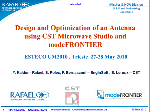 Design and Optimization of an Antenna using CST Microwave Studio and